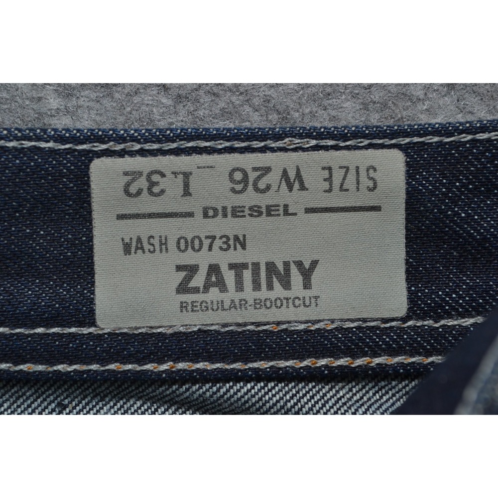 DIESEL Zatiny Bootcut Button Fly Jeans Mens SZ 28x27 (Tag 26x32) Dark Wash 0073N - Picture 7 of 16